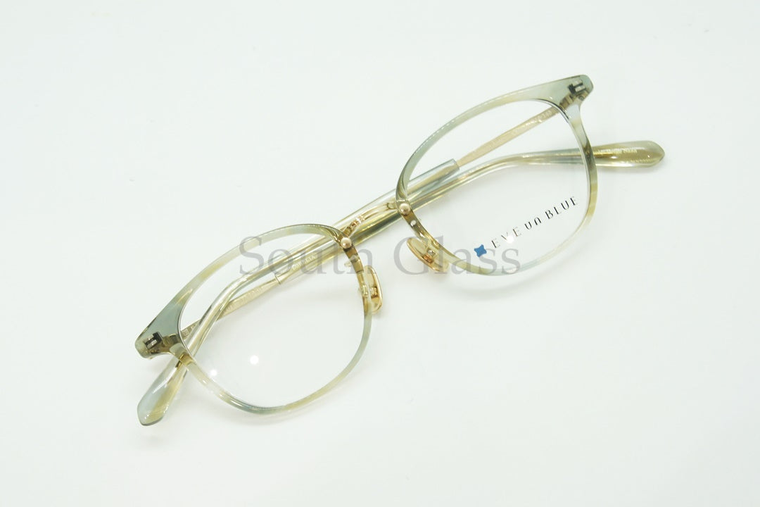 EVE un BLUE メガネ GARDEN LOBELIA Col.Smoky Beige Sasa ウェリントン イヴアンブルー 正規品