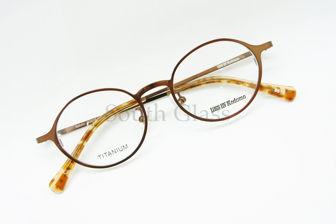 Less By Kodomo キッズ メガネ Gelato Col.9610 43サイズ オーバル ジュニア 子供 子ども レスバイコドモ 正規品
