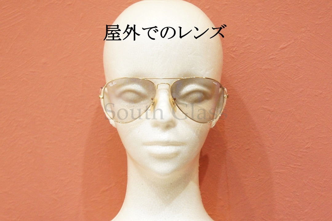 【木村拓哉さん着用】Ray-Ban RB3025 001/5F 58サイズ AVIATOR アビエーター ティアドロップ 調光レンズ クリアレンズ EVOL レイバン