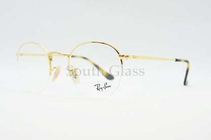 Ray-Ban メガネ RX3947V 2500 ハーフリム ボストン クラシカル 半リム ナイロール 丸メガネ RB3947V レイバン 正規品