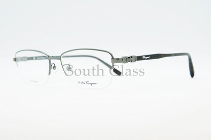 Salvatore Ferragamo メガネ SF2546A 015 ハーフリム スクエア ナイロール ブロー オシャレ ブランド フェラガモ 正規品