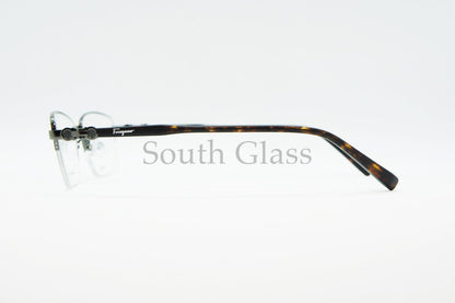 Salvatore Ferragamo メガネ SF2546A 015 ハーフリム スクエア ナイロール ブロー オシャレ ブランド フェラガモ 正規品