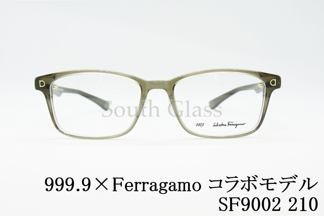 999.9×Ferragamo メガネ SF9002 210 コラボモデル アジアンフィット スクエア フォーナインズ フェラガモ 正規品