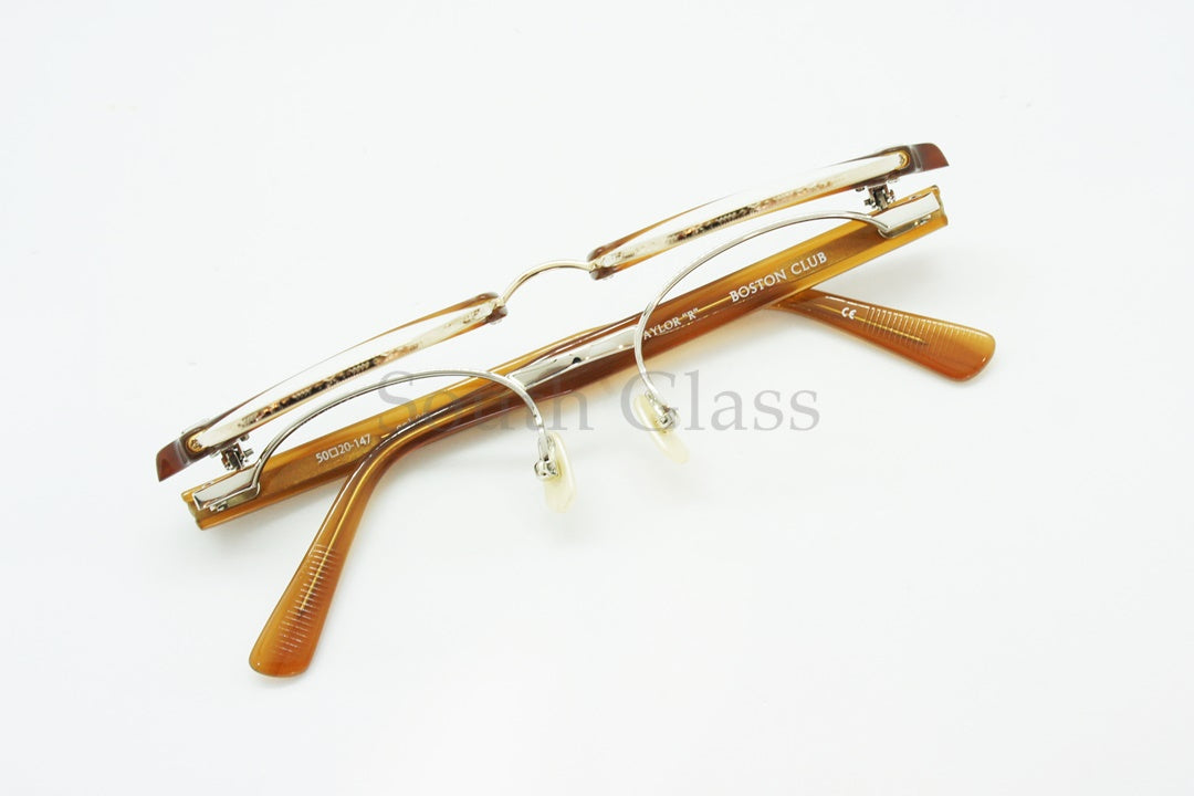 BOSTON CLUB 単式 跳ね上げメガネ TAYLOR"R" col.03 サーモント メタル ブロー テイラー メガネ ボストンクラブ 正規品