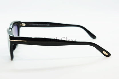 TOM FORD サングラス TF237-F 01B Snowdon ウェリントン フレーム メンズ レディース メガネ 眼鏡 おしゃれ アジアンフィット トムフォード 黒