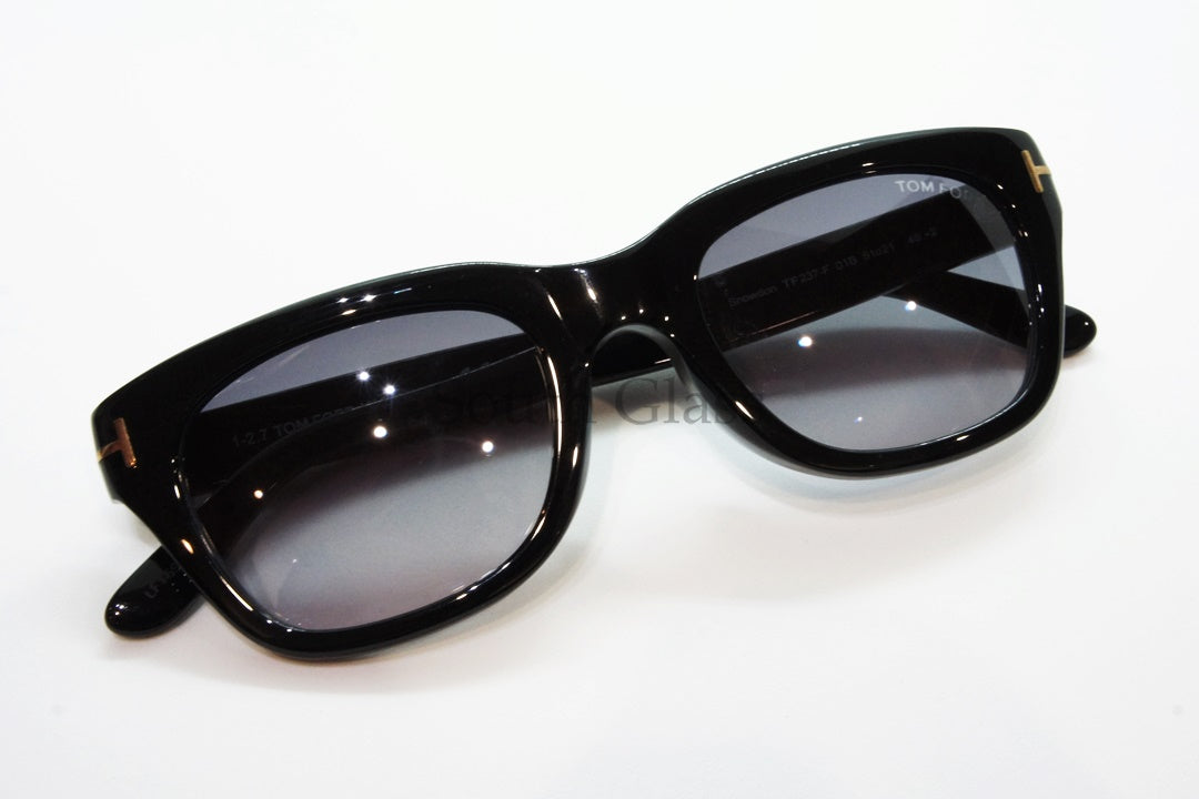 TOM FORD サングラス TF237-F 01B Snowdon ウェリントン フレーム メンズ レディース メガネ 眼鏡 おしゃれ アジアンフィット トムフォード 黒