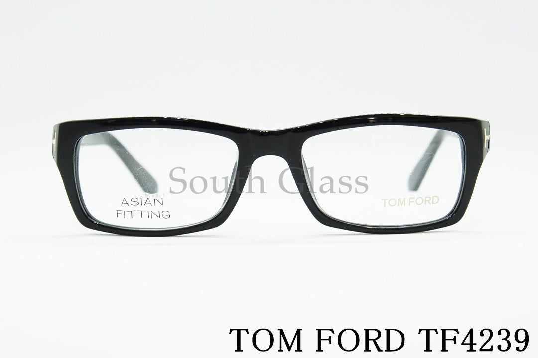 TOM FORD メガネ TF4239 001 スクエア アジアンフィット おしゃれ トムフォード