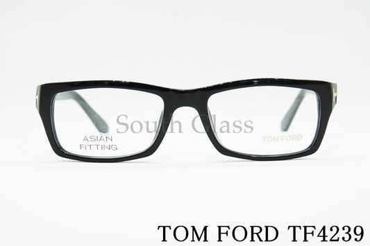 TOM FORD メガネ TF4239 001 スクエア アジアンフィット おしゃれ トムフォード