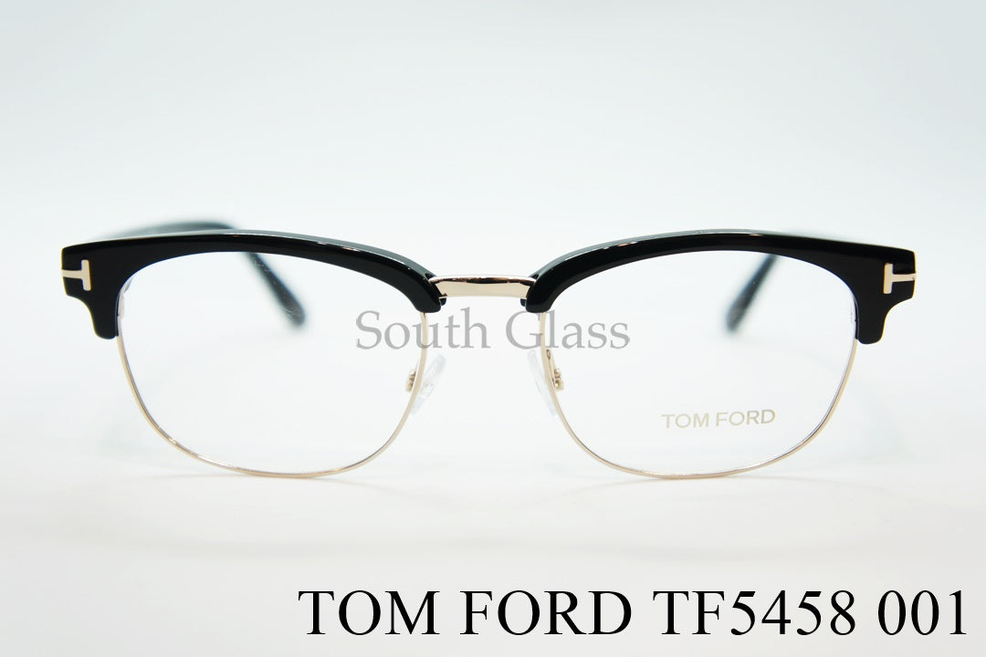 TOM FORD メガネ TF5458 001 サーモント ブロー メタル クラシック 黒 メンズ レディース おしゃれ アジアンフィット トムフォード