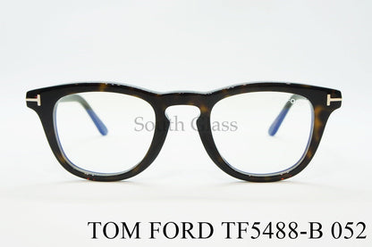 TOM FORD ブルーライトカット メガネ TF5488-B 052 ウェリントン PC用 メンズ レディース 伊達眼鏡 おしゃれ トムフォード
