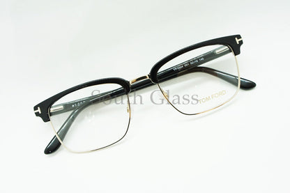 TOM FORD メガネ TF5504 001 メタル サーモント ブロー スクエア メンズ レディース おしゃれ アジアンフィット トムフォード