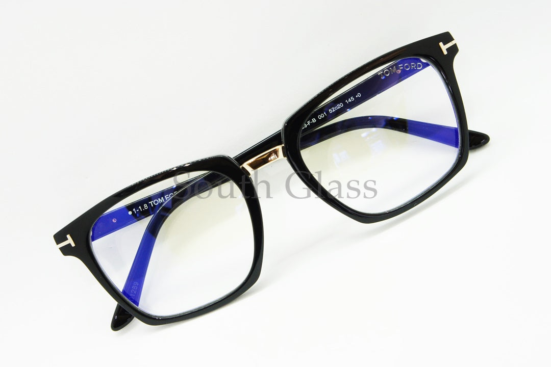 【市川海老蔵さん着用】TOM FORD ブルーライトカット メガネ TF5523-F-B 001 ウェリントン メンズ レディース おしゃれ アジアンフィット トムフォード