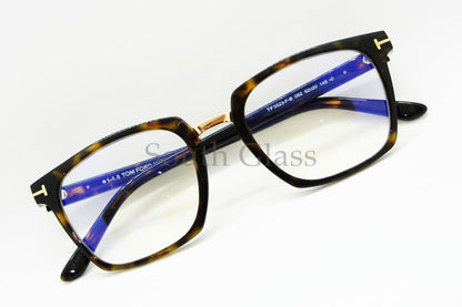 【市川海老蔵さん着用】TOM FORD ブルーライトカット メガネ TF5523-F-B 052 ウェリントン メンズ レディース おしゃれ アジアンフィット トムフォード