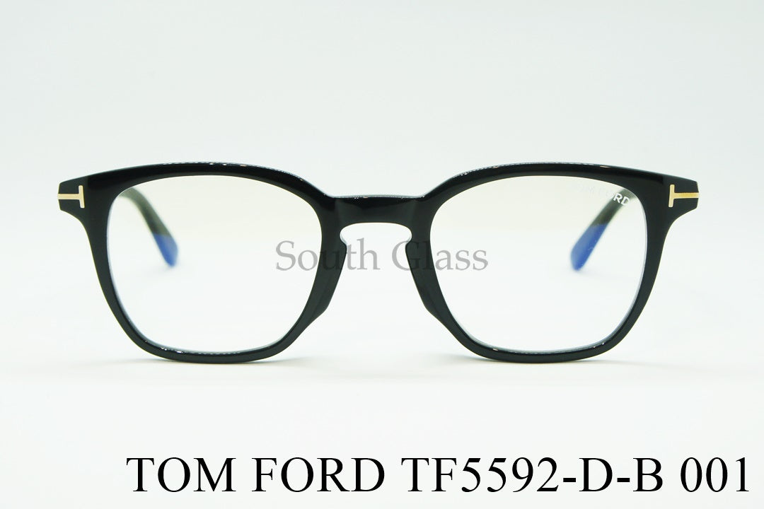 TOM FORD ブルーライトカット メガネ TF5592-D-B 001 ウェリントン クラシカル おしゃれ アジアンフィット トムフォード