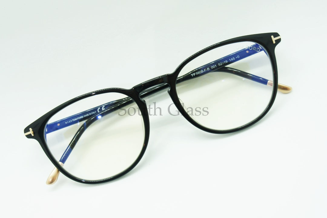 TOM FORD ブルーライトカット メガネ TF5608-F-B 001 ボスリントン ウェリントン ボストン メンズ レディース おしゃれ アジアンフィット トムフォード
