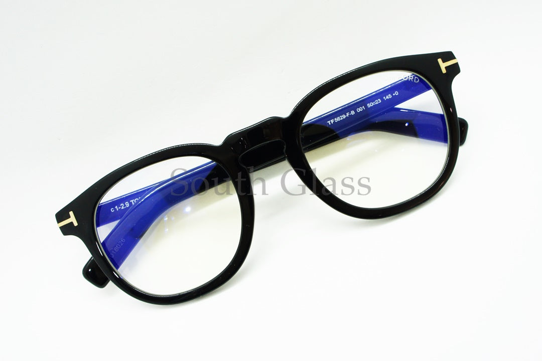 TOM FORD ブルーライトカット メガネ TF5629-F-B 001 ボストン クラシカル メンズ レディース アジアンフィット おしゃれ トムフォード