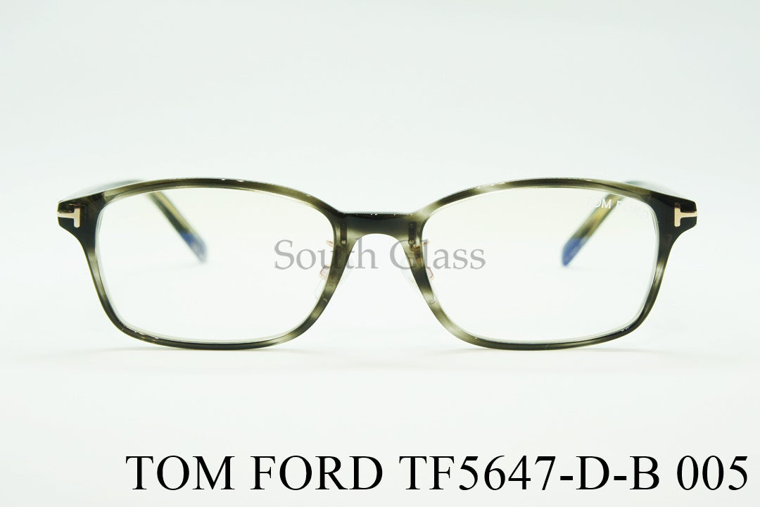TOM FORD ブルーライトカット メガネ TF5647-D-B 005 スクエア メンズ レディース おしゃれ アジアンフィット トムフォード