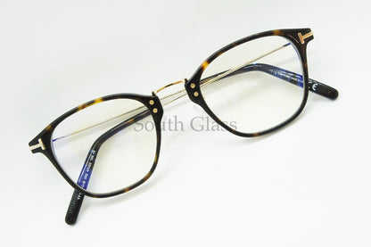 TOM FORD ブルーライトカット メガネ TF5649-D-B 052 日本限定 ウェリントン コンビネーション メンズ レディース  おしゃれ アジアンフィット トムフォード