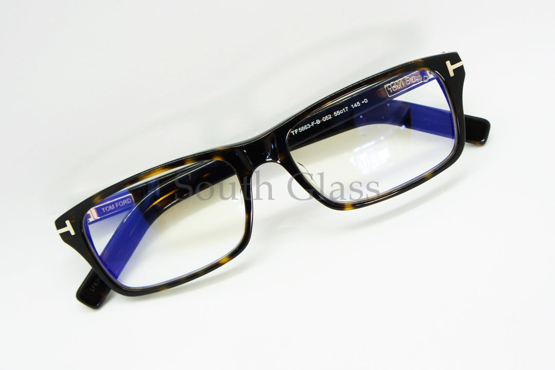 TOM FORD ブルーライトカット メガネ TF5663-F-B 052 スクエア メンズ レディース おしゃれ アジアンフィット トムフォード