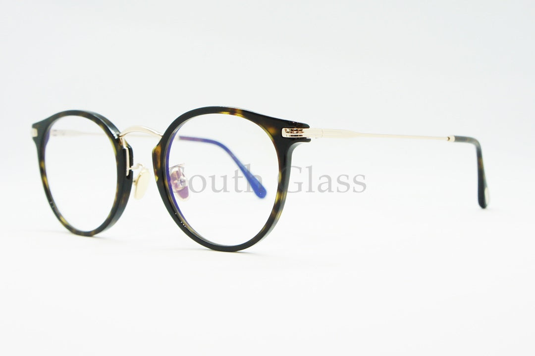 TOM FORD ブルーライトカット メガネ TF5714-D-B 052 ボストン 丸メガネ メンズ レディース おしゃれ アジアンフィット トムフォード