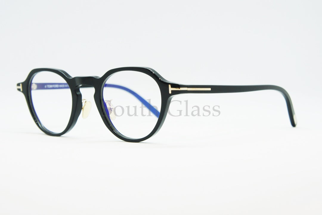 TOM FORD ブルーライトカット メガネ TF5726-D-B 001 クラウンパント ボストン メンズ レディース おしゃれ アジアンフィット トムフォード