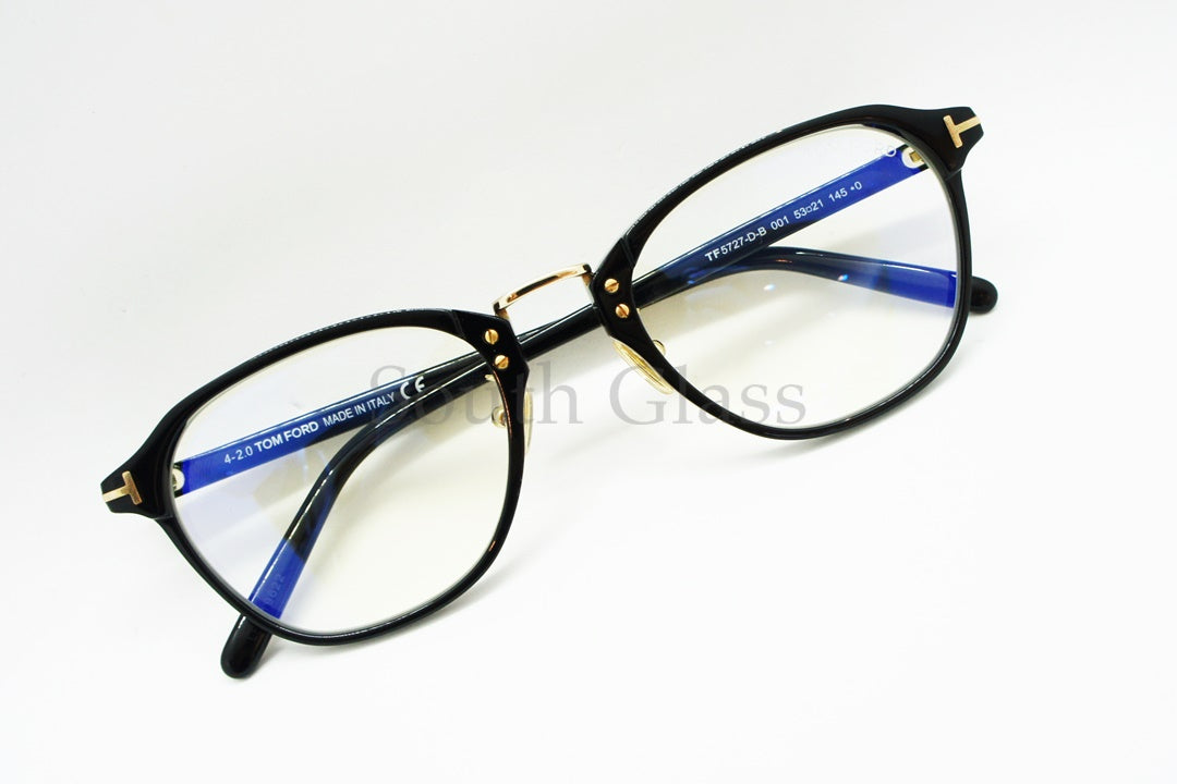 TOM FORD ブルーライトカット メガネ TF5727-D-B 001 日本限定 ウェリントン メンズ レディース おしゃれ アジアンフィット トムフォード