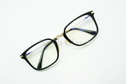 TOM FORD ブルーライトカット メガネ TF5747-D-B 001 スクエア コンビネーション メンズ レディース おしゃれ アジアンフィット トムフォード