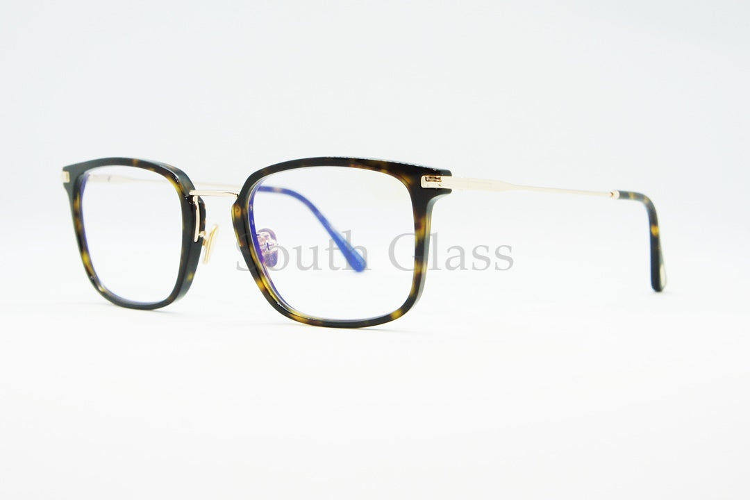 TOM FORD ブルーライトカット メガネ TF5747-D-B 052 スクエア コンビネーション メンズ レディース おしゃれ アジアンフィット トムフォード