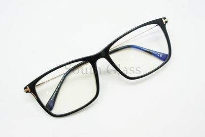 TOM FORD ブルーライトカット メガネ TF5758-F-B 001 スクエア メンズ レディース おしゃれ アジアンフィット トムフォード