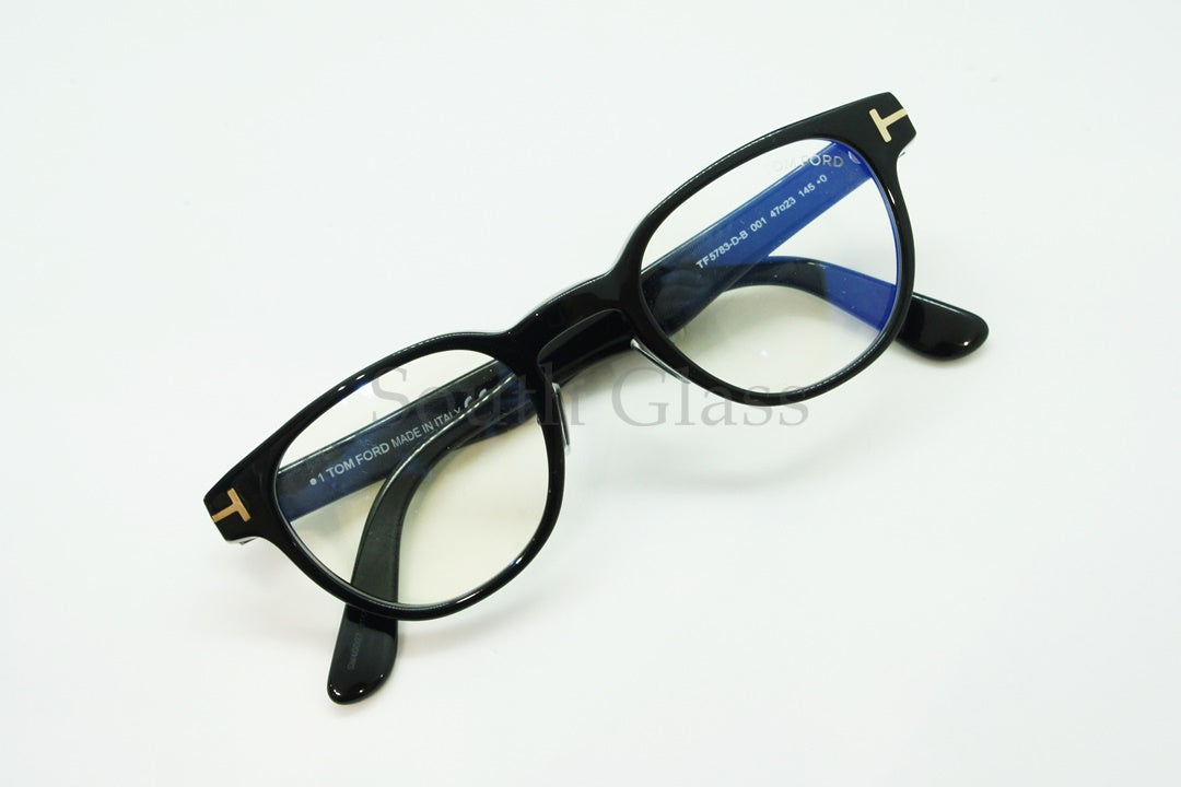 TOM FORD ブルーライトカット メガネ TF5783-D-B 001 ウェリントン ボストン ボスリントン メンズ レディース おしゃれ アジアンフィット トムフォード
