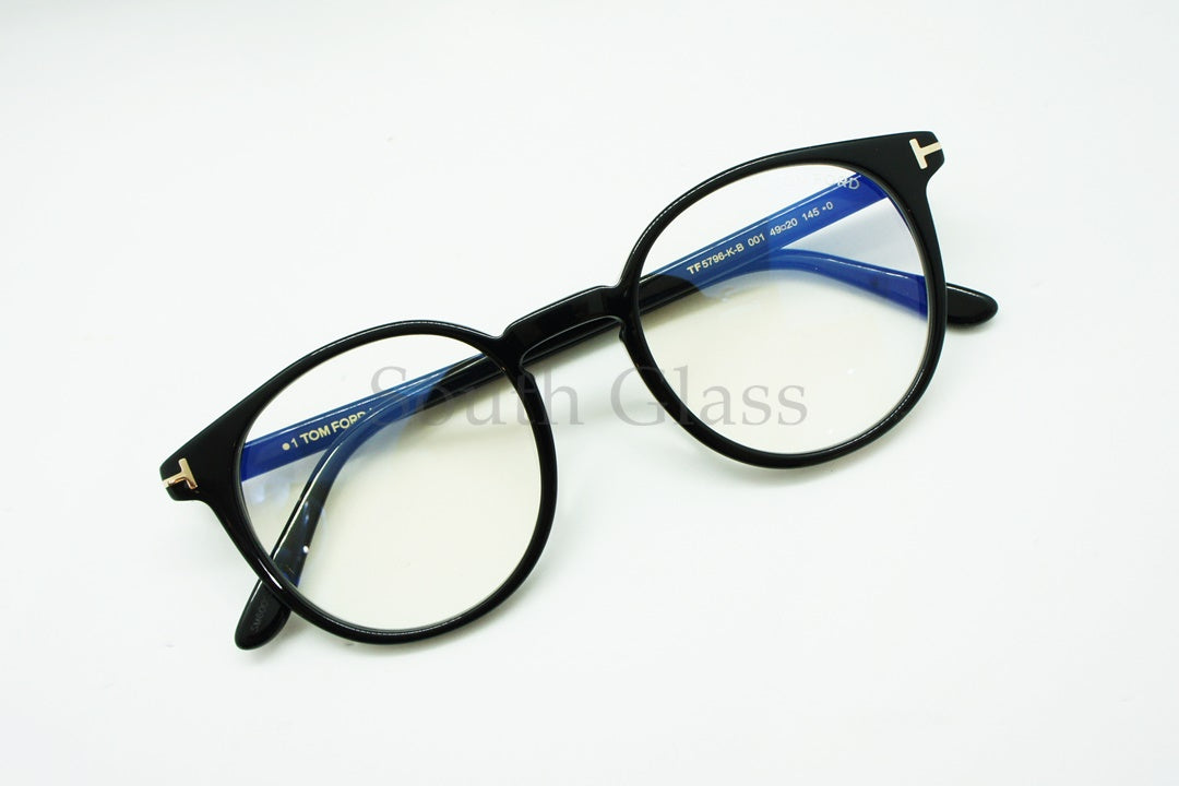 TOM FORD ブルーライトカット メガネ TF5796-K-B 001 ウェリントン クラシカル メンズ レディース おしゃれ アジアンフィット トムフォード