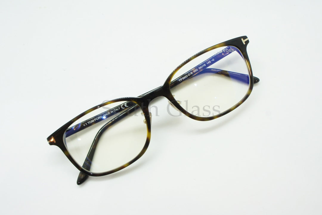 TOM FORD ブルーライトカット メガネ TF5852-D-B 052 スクエア メンズ レディース おしゃれ アジアンフィット トムフォード