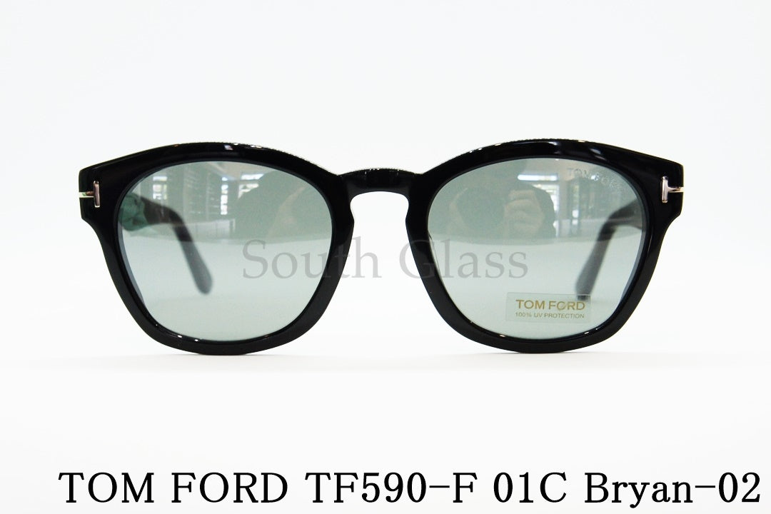 TOM FORD サングラス TF590-F 01C Bryan-02 ウェリントン メンズ レディース メガネ おしゃれ アジアンフィット トムフォード