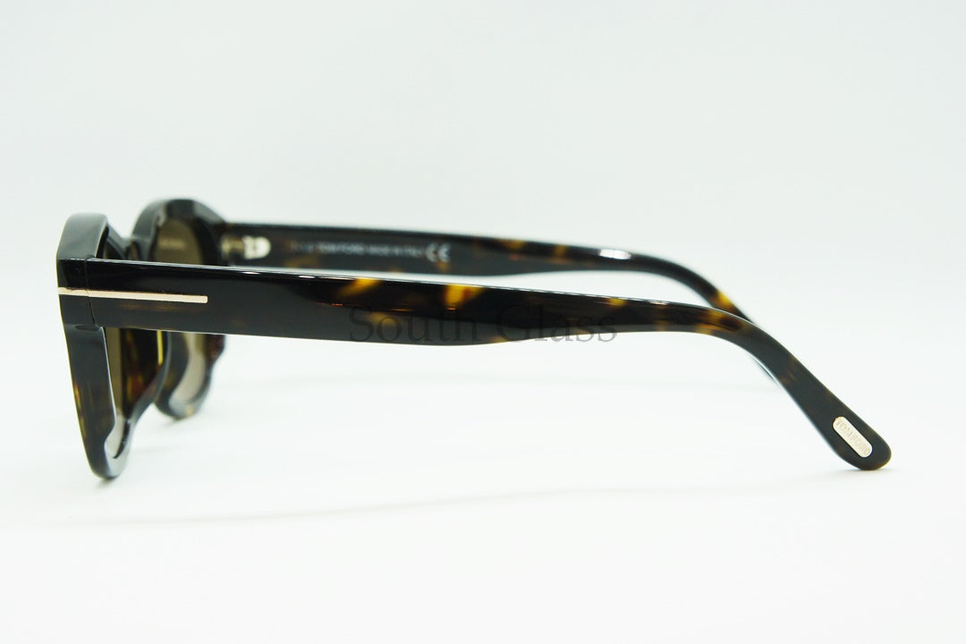 TOM FORD サングラス TF590-F 52J Bryan-02 ウェリントン フレーム メンズ レディース メガネ 眼鏡 おしゃれ アジアンフィット トムフォード 茶