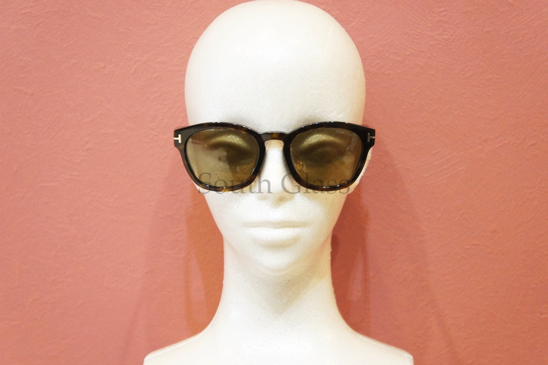 TOM FORD サングラス TF590-F 52J Bryan-02 ウェリントン フレーム メンズ レディース メガネ 眼鏡 おしゃれ アジアンフィット トムフォード 茶