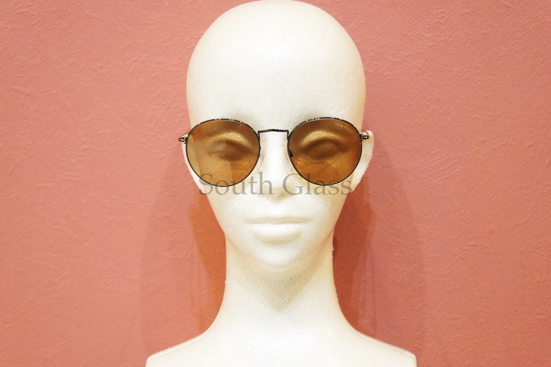 TOM FORD サングラス TF649 01E Ryan-02 ラウンド フレーム メタル メンズ レディース メガネ 眼鏡 おしゃれ アジアンフィット トムフォード UV