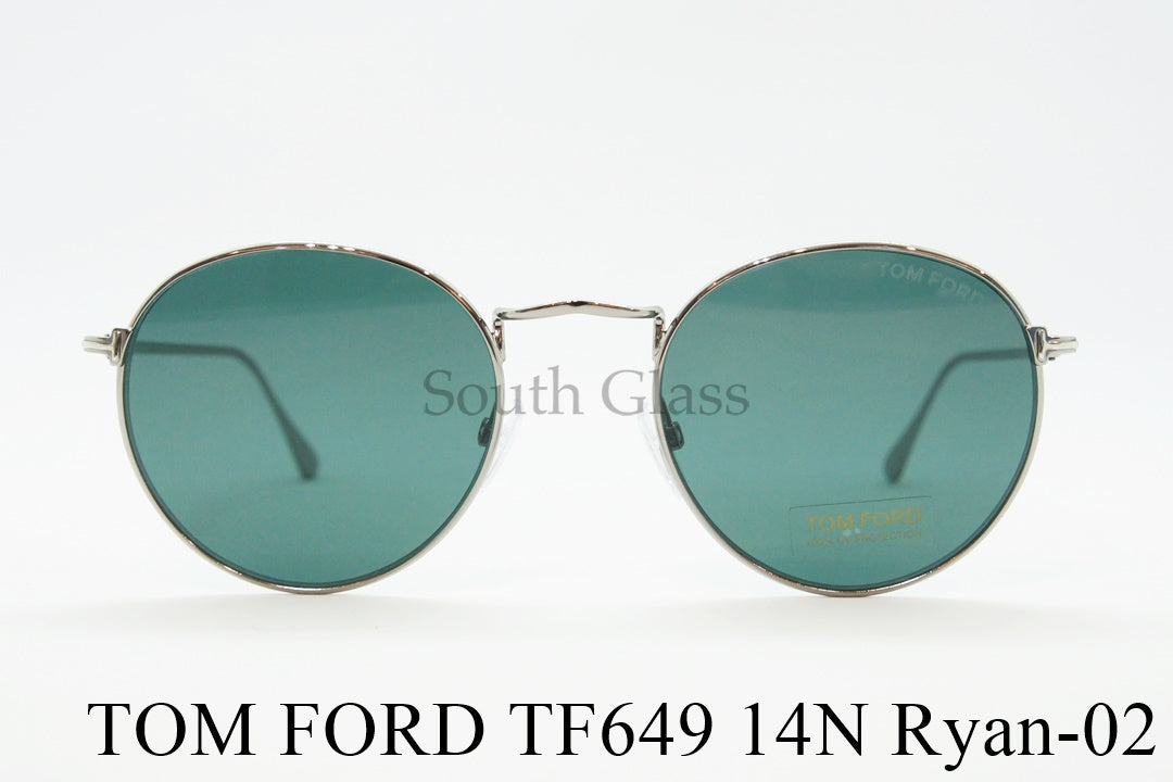 TOM FORD サングラス TF649 14N Ryan-02 ボストン フレーム メタル メンズ レディース メガネ おしゃれ アジアンフィット トムフォード