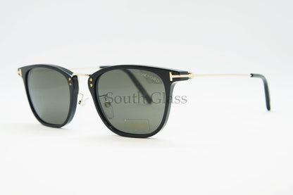 TOM FORD サングラス TF672 01A Beau スクエア コンビ メンズ レディース メガネ おしゃれ アジアンフィット トムフォード