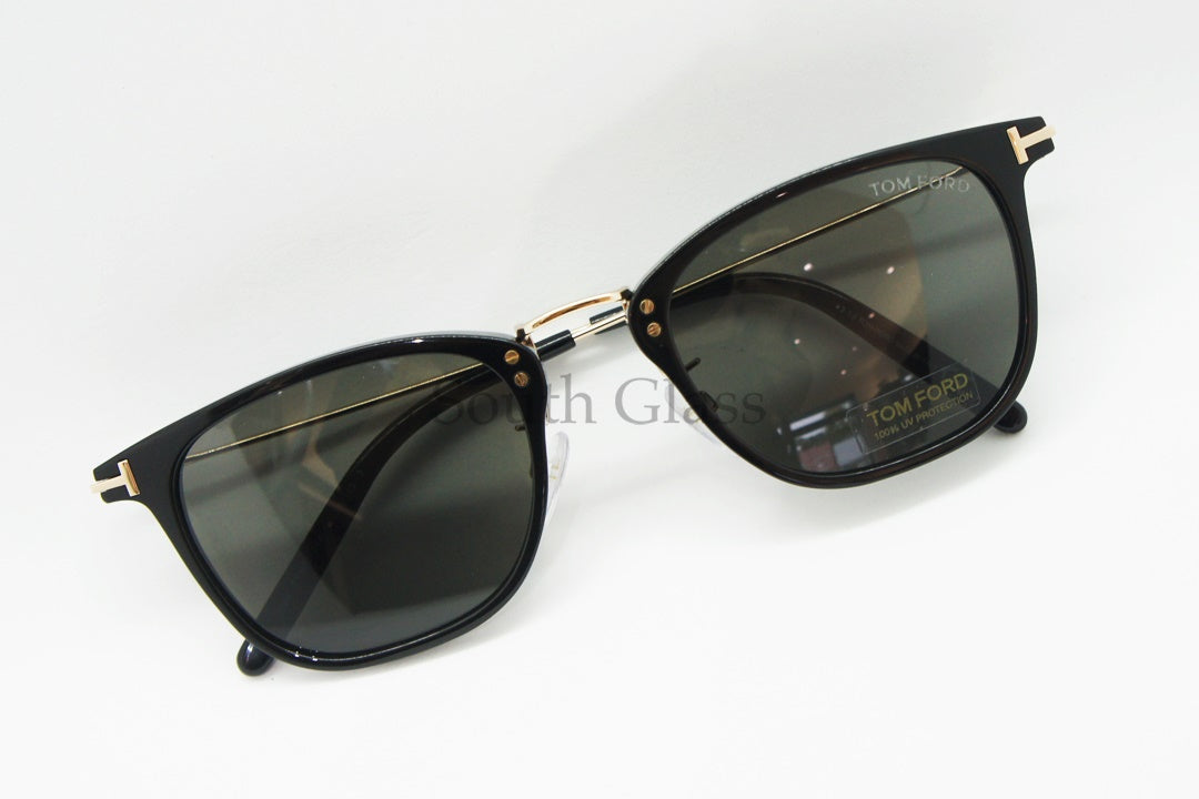 TOM FORD サングラス TF672 01A Beau スクエア コンビ メンズ レディース メガネ おしゃれ アジアンフィット トムフォード