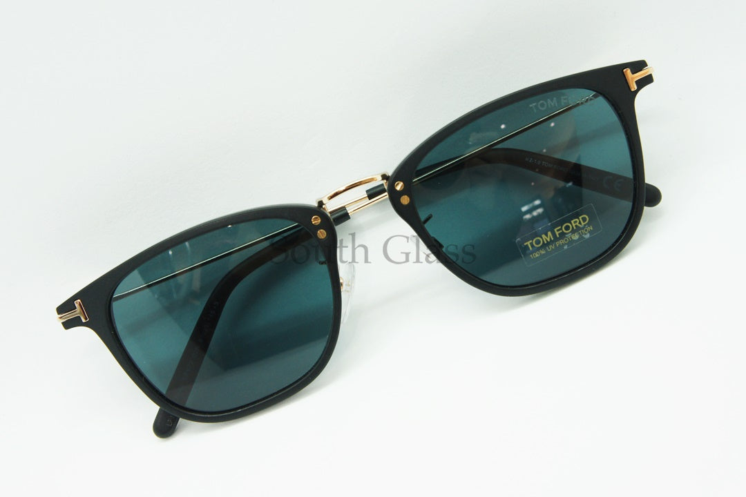 TOM FORD サングラス TF672 02N Beau スクエア フレーム コンビ メンズ レディース メガネ おしゃれ アジアンフィット トムフォード