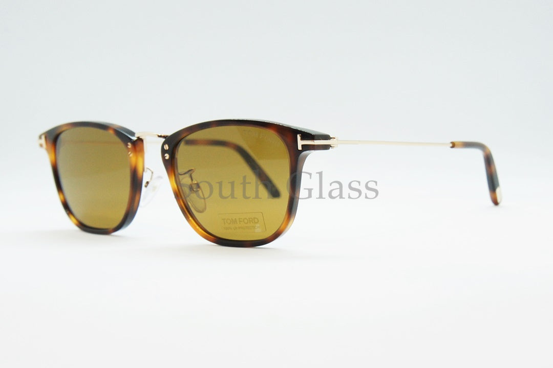 TOM FORD サングラス TF672 Beau スクエア フレーム メンズ レディース メガネ 眼鏡 おしゃれ アジアンフィット コンビ トムフォード