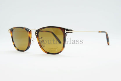 TOM FORD サングラス TF672 Beau スクエア フレーム メンズ レディース メガネ 眼鏡 おしゃれ アジアンフィット コンビ トムフォード