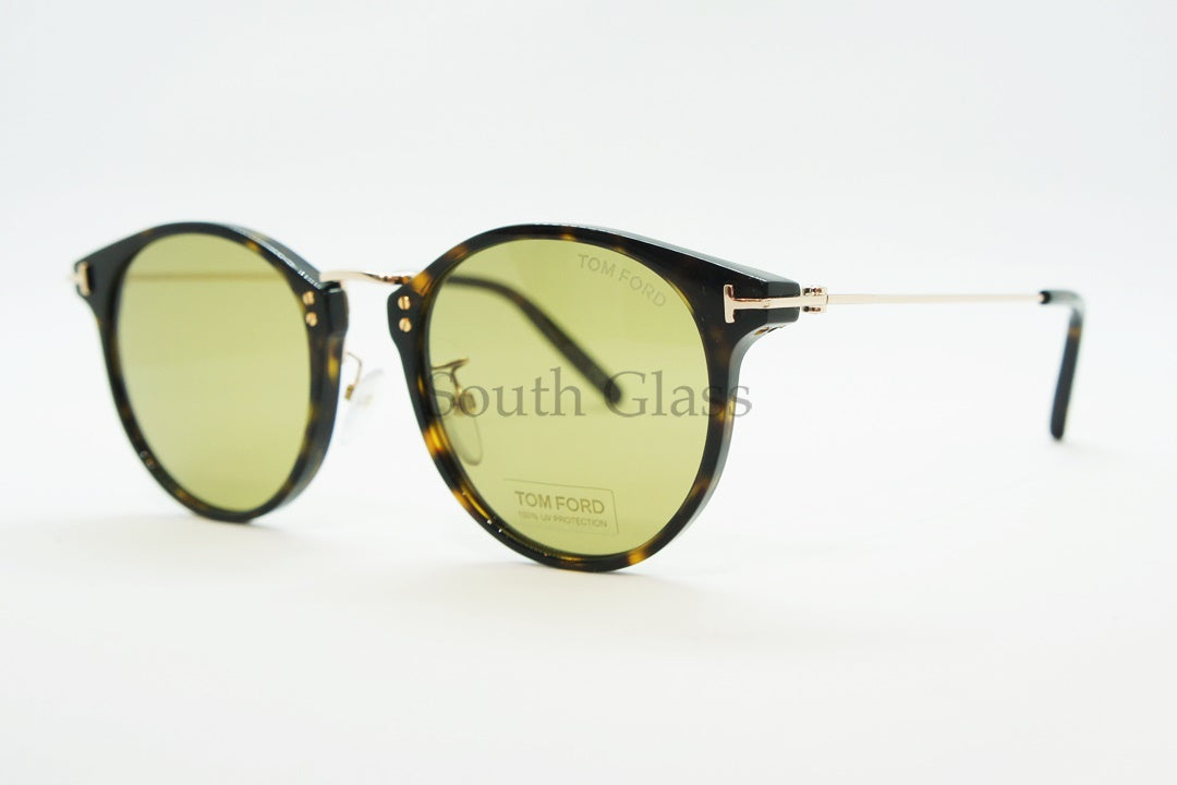 TOM FORD サングラス TF673 52N Jamieson ボストン フレーム メンズ レディース メガネ 眼鏡 おしゃれ アジアンフィット トムフォード 茶