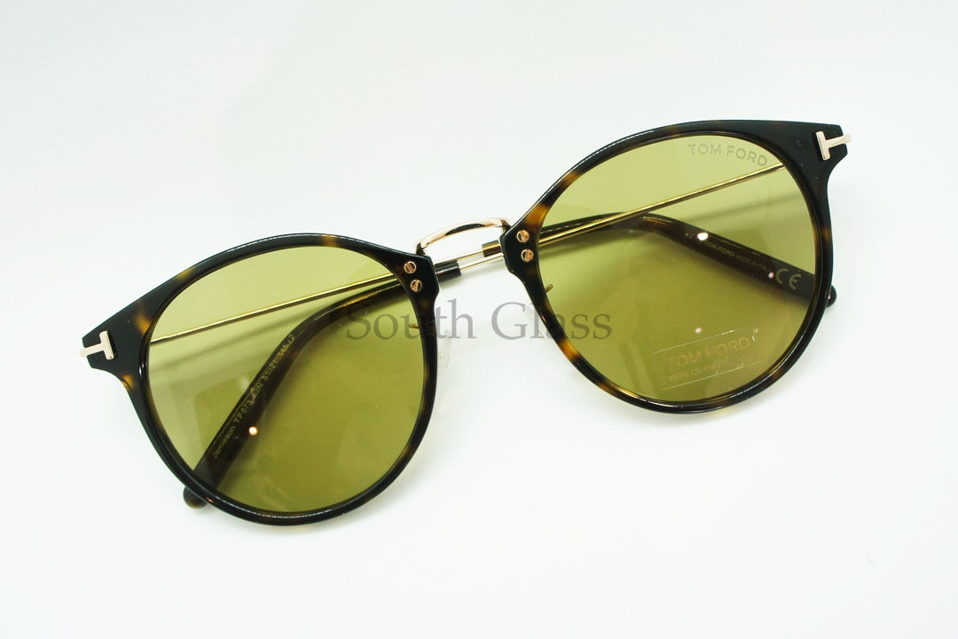 TOM FORD サングラス TF673 52N Jamieson ボストン フレーム メンズ レディース メガネ 眼鏡 おしゃれ アジアンフィット トムフォード 茶