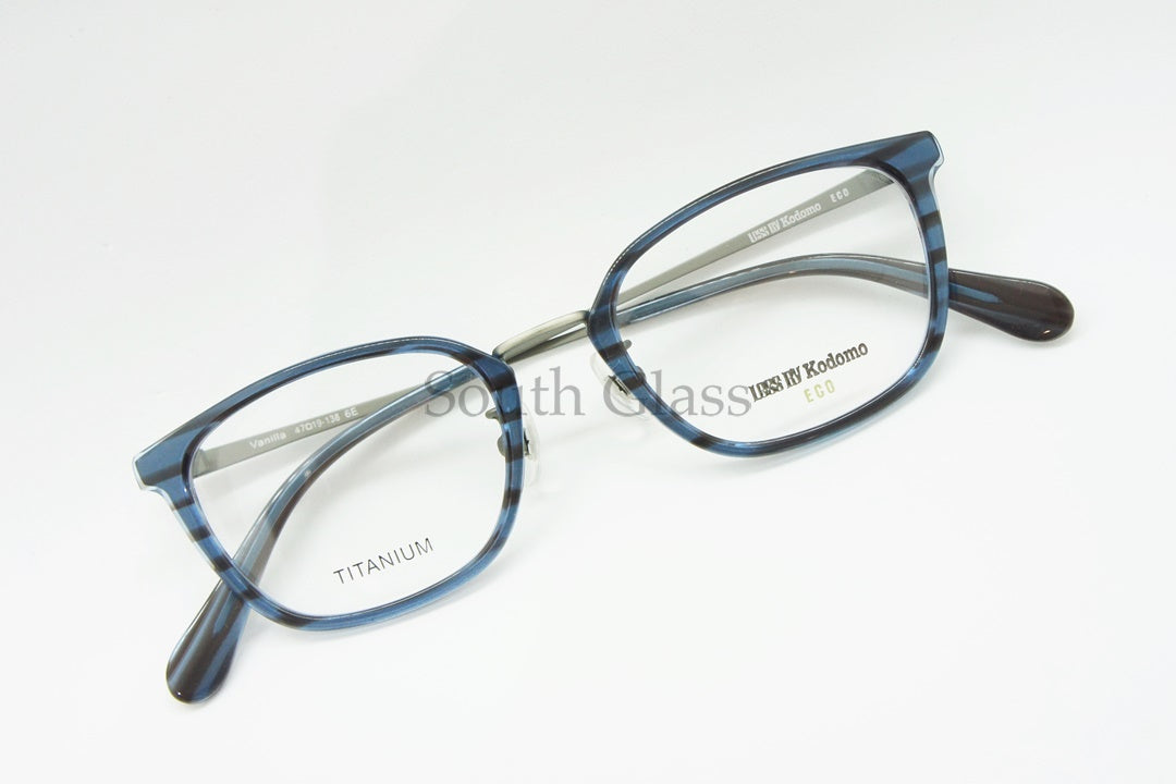 Less By Kodomo キッズ メガネ Vanilla Col.6E 47サイズ ウェリントン ジュニア 子供 子ども レスバイコドモ 正規品