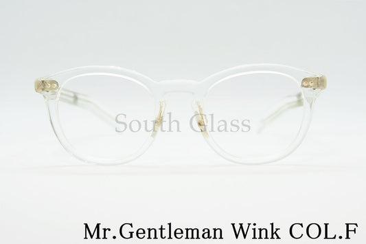 Mr.Gentleman クリア メガネ Wink COL.F Weiコラボモデル ボストン ミスタージェントルマン 正規品