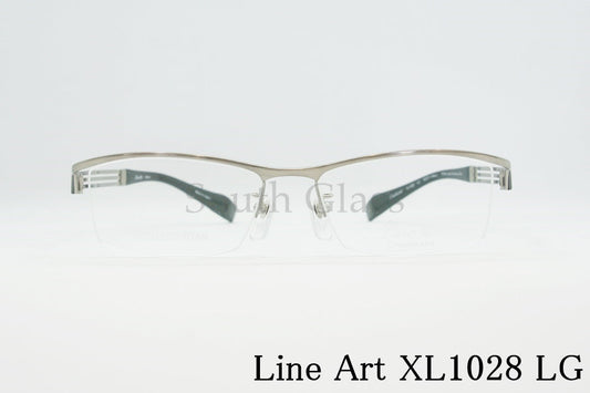 Line Art メガネ XL1028 LG ナイロール スクエア チタン Forte フォルテ CHARMANT シャルマン ラインアート 正規品