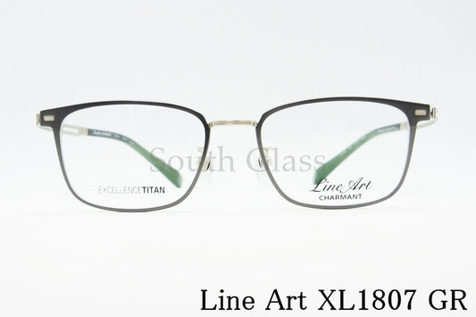 Line Art メガネ XL1807 BK ウェリントン Brio ブリオ CHARMANT シャルマン ラインアート 正規品