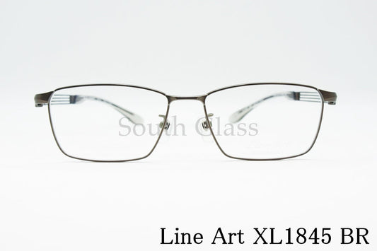 Line Art メガネ XL1845 BR スクエア チタン Legato レガート CHARMANT シャルマン ラインアート 正規品